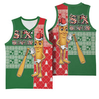 Six Seven Christmas Basketball Jersey Funny Tung Tung Tung Sahur - Wonder Print Shop