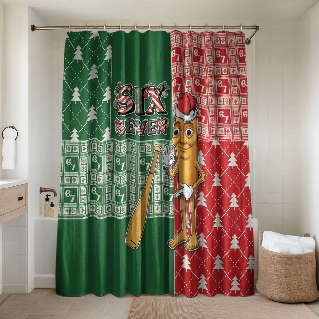Six Seven Christmas Bathroom Set Funny Tung Tung Tung Sahur - Wonder Print Shop