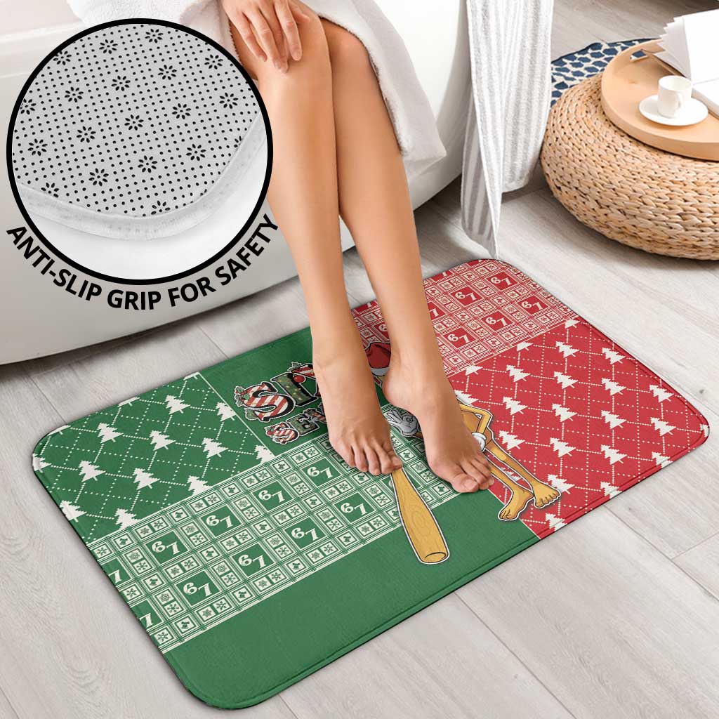 Six Seven Christmas Bathroom Set Funny Tung Tung Tung Sahur - Wonder Print Shop