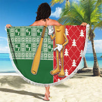 Six Seven Christmas Beach Blanket Funny Tung Tung Tung Sahur - Wonder Print Shop