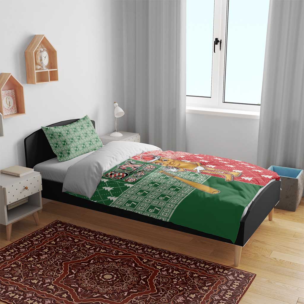 Six Seven Christmas Bedding Set Funny Tung Tung Tung Sahur - Wonder Print Shop