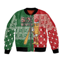 Six Seven Christmas Bomber Jacket Funny Tung Tung Tung Sahur - Wonder Print Shop