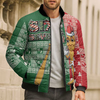 Six Seven Christmas Bomber Puffer Jacket Funny Tung Tung Tung Sahur - Wonder Print Shop