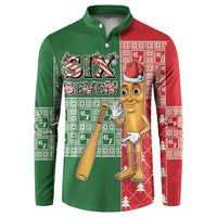 Six Seven Christmas Button Sweatshirt Funny Tung Tung Tung Sahur - Wonder Print Shop