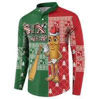 Six Seven Christmas Button Sweatshirt Funny Tung Tung Tung Sahur - Wonder Print Shop
