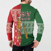 Six Seven Christmas Button Sweatshirt Funny Tung Tung Tung Sahur - Wonder Print Shop