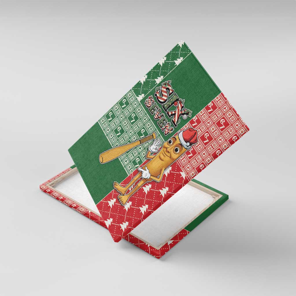 Six Seven Christmas Canvas Wall Art Funny Tung Tung Tung Sahur - Wonder Print Shop