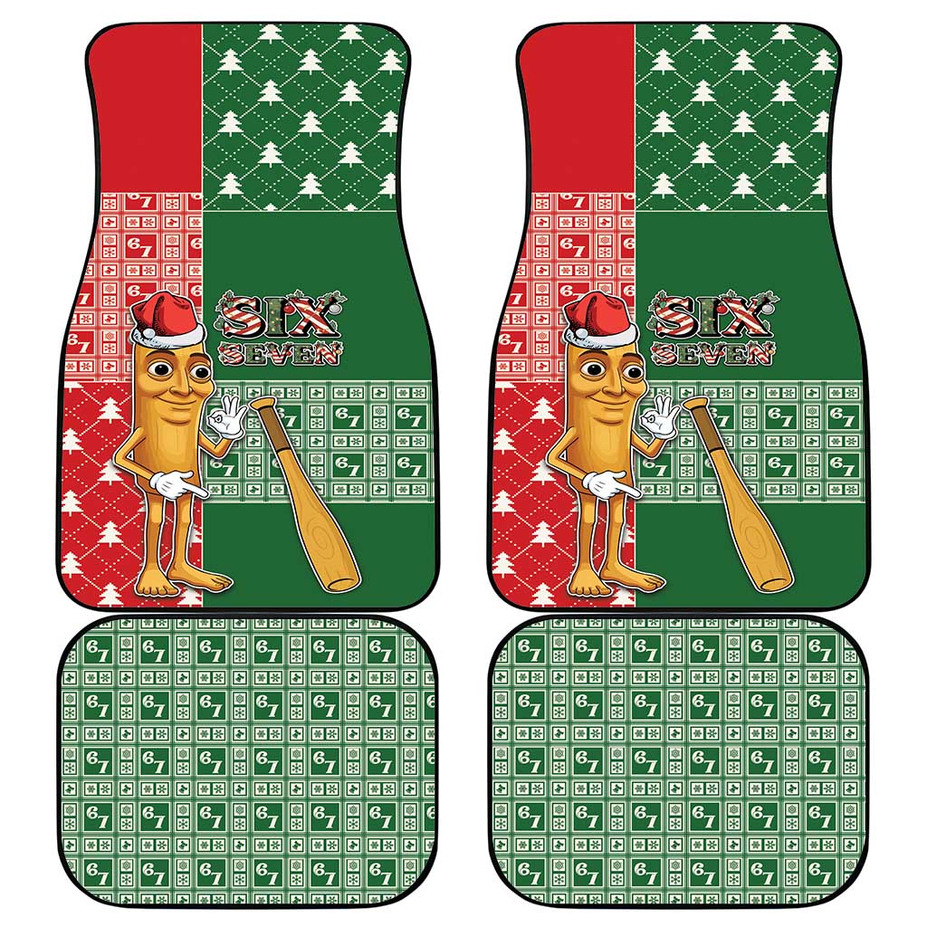 Six Seven Christmas Car Mats Funny Tung Tung Tung Sahur - Wonder Print Shop