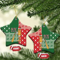 Six Seven Christmas Ceramic Ornament Funny Tung Tung Tung Sahur - Wonder Print Shop