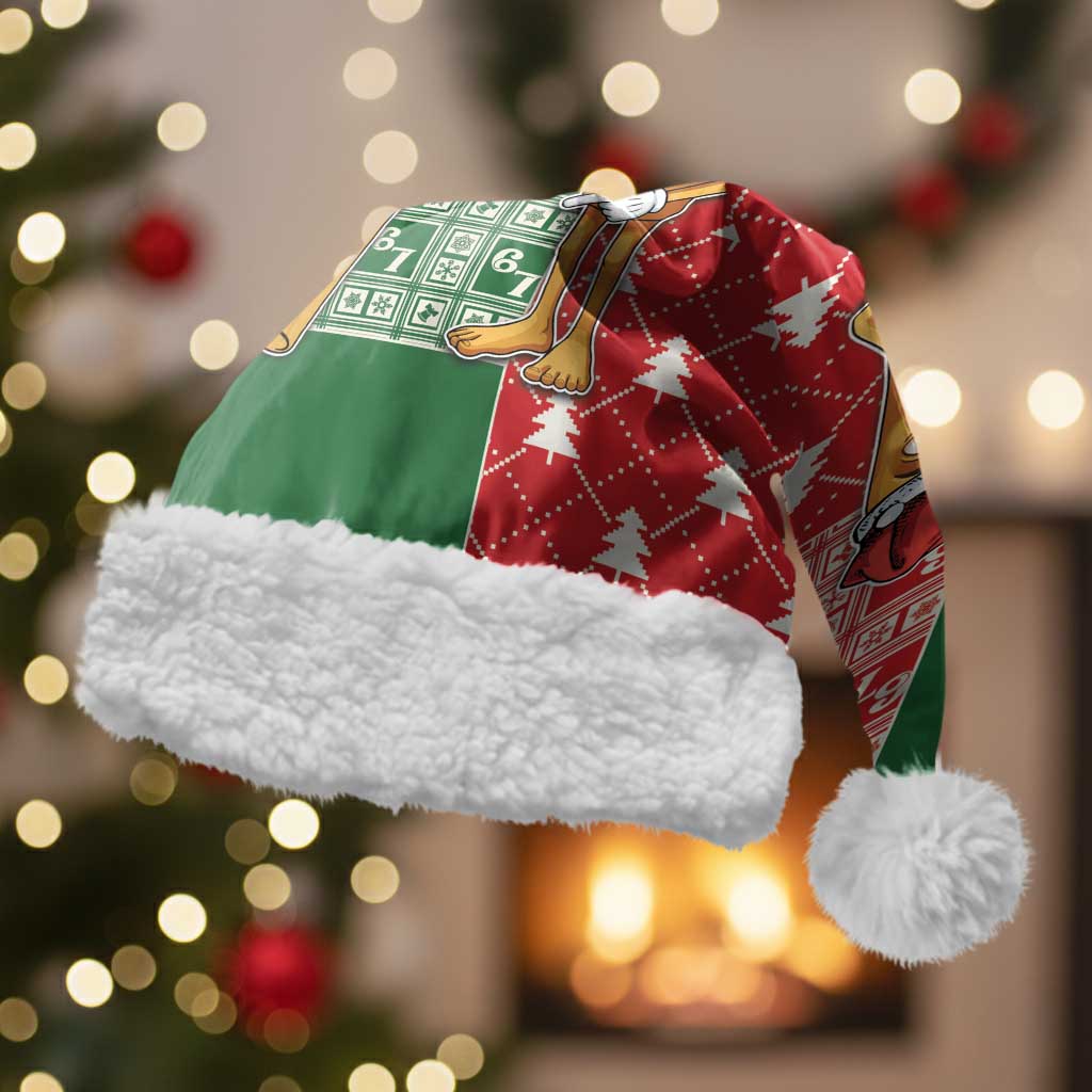 Six Seven Christmas Santa Hat Funny Tung Tung Tung Sahur - Wonder Print Shop