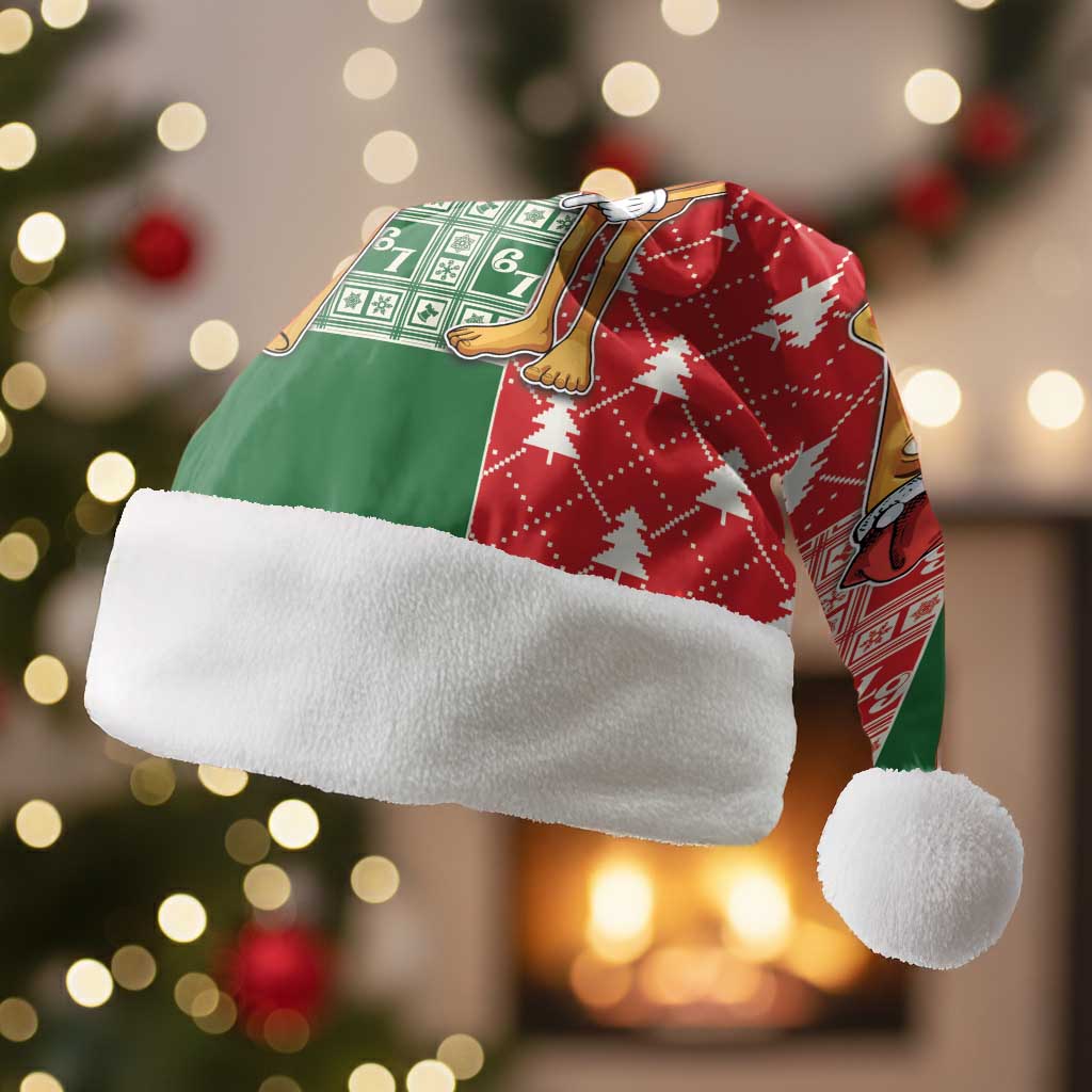 Six Seven Christmas Santa Hat Funny Tung Tung Tung Sahur - Wonder Print Shop