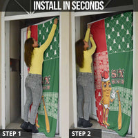 Six Seven Christmas Door Cover Funny Tung Tung Tung Sahur - Wonder Print Shop
