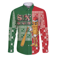 Six Seven Christmas Family Matching Off The Shoulder Long Sleeve Dress and Hawaiian Shirt Funny Tung Tung Tung Sahur - Wonder Print Shop