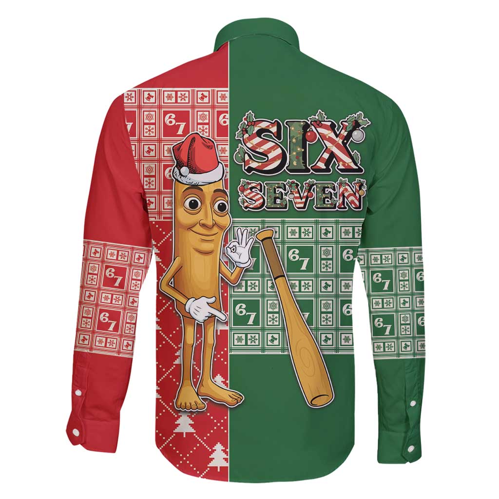 Six Seven Christmas Family Matching Off Shoulder Short Dress and Hawaiian Shirt Funny Tung Tung Tung Sahur - Wonder Print Shop