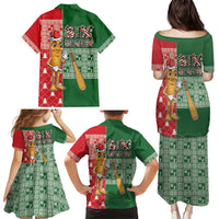 Six Seven Christmas Family Matching Puletasi and Hawaiian Shirt Funny Tung Tung Tung Sahur - Wonder Print Shop