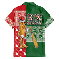 Six Seven Christmas Family Matching Tank Maxi Dress and Hawaiian Shirt Funny Tung Tung Tung Sahur - Wonder Print Shop