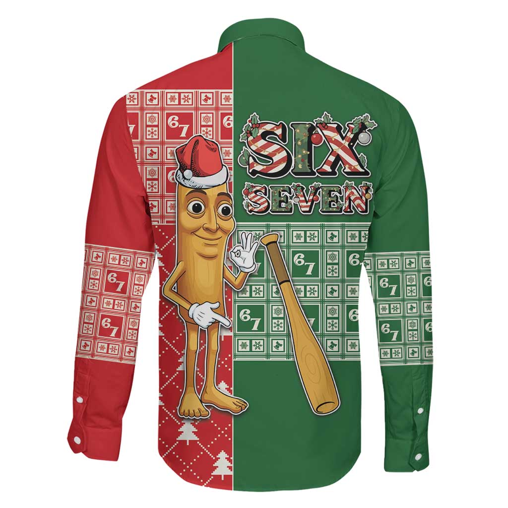Six Seven Christmas Family Matching Tank Maxi Dress and Hawaiian Shirt Funny Tung Tung Tung Sahur - Wonder Print Shop