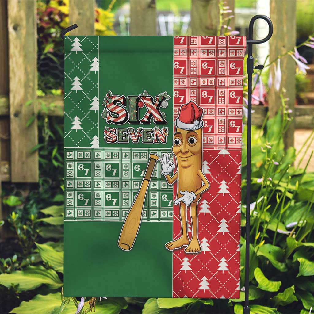 Six Seven Christmas Garden Flag Funny Tung Tung Tung Sahur - Wonder Print Shop