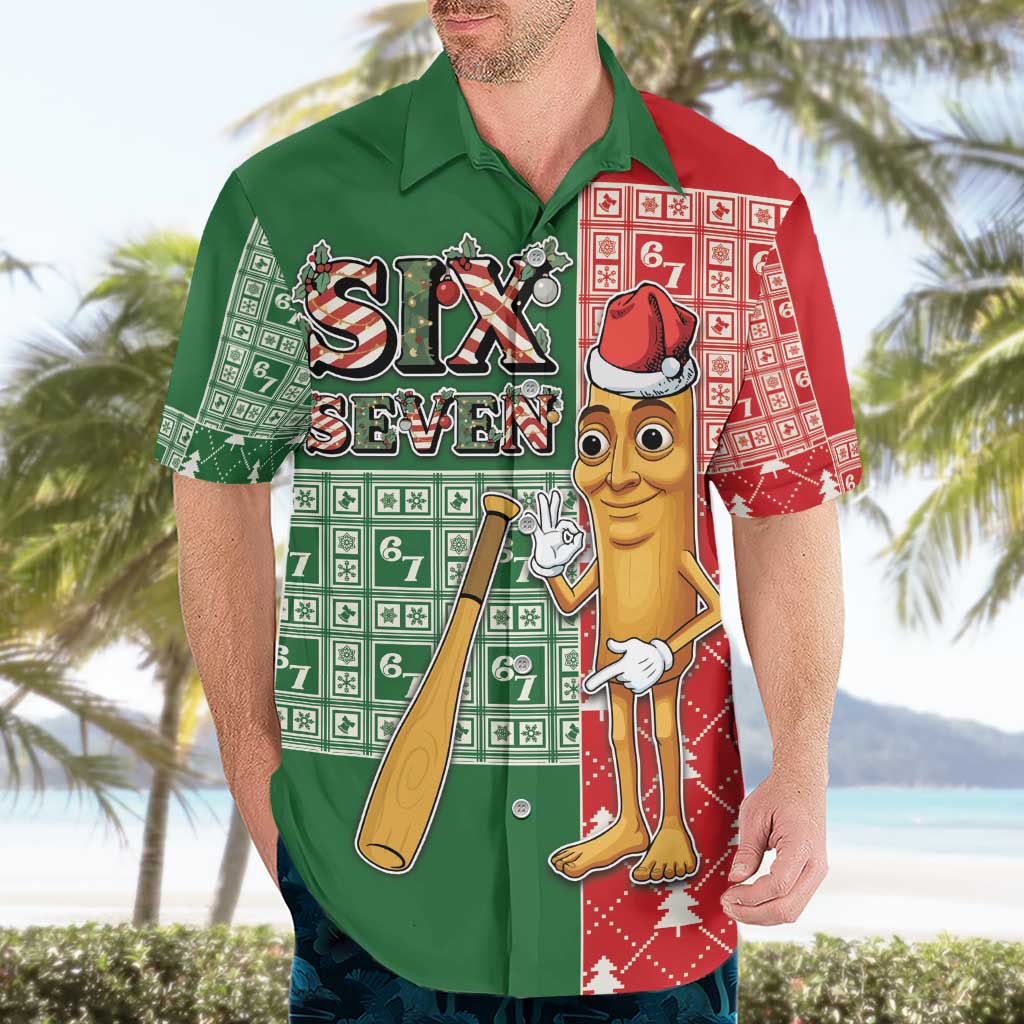 Six Seven Christmas Hawaiian Shirt Funny Tung Tung Tung Sahur - Wonder Print Shop