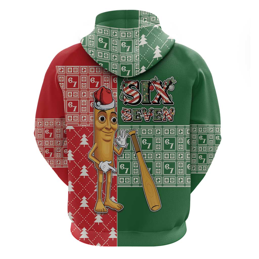 Six Seven Christmas Hoodie Funny Tung Tung Tung Sahur - Wonder Print Shop