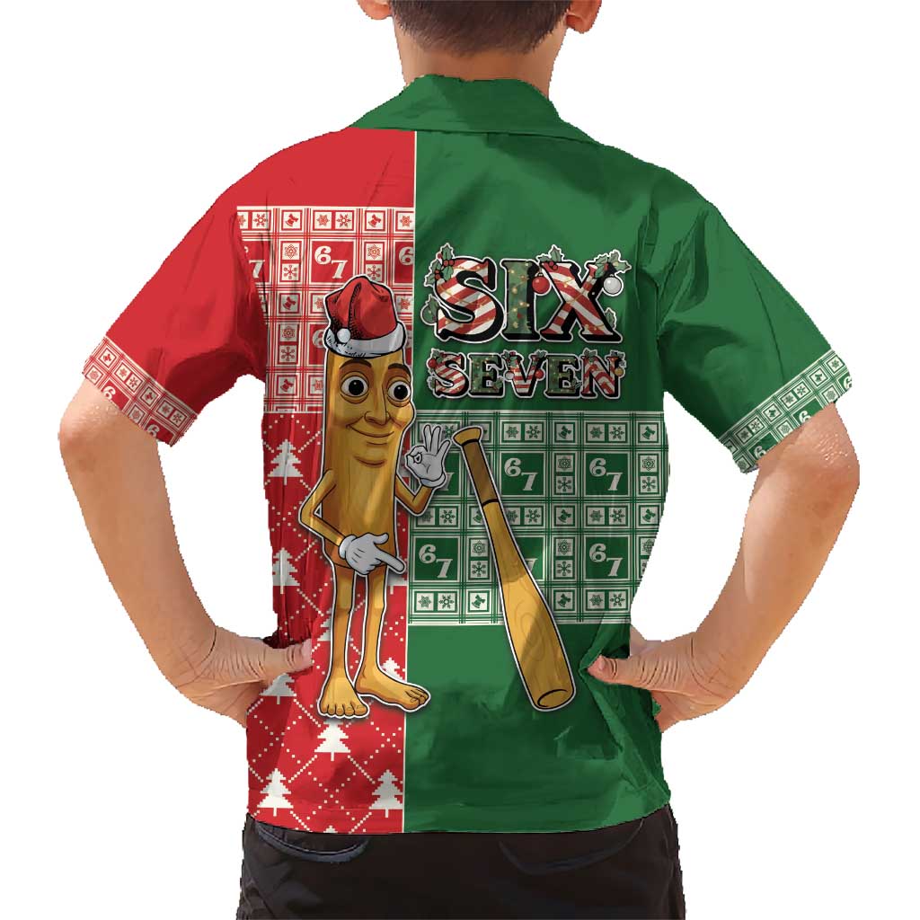 Six Seven Christmas Kid Hawaiian Shirt Funny Tung Tung Tung Sahur - Wonder Print Shop