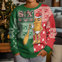 Six Seven Christmas Kid Ugly Christmas Sweater Funny Tung Tung Tung Sahur - Wonder Print Shop