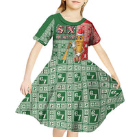 Six Seven Christmas Kid Short Sleeve Dress Funny Tung Tung Tung Sahur - Wonder Print Shop