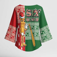 Six Seven Christmas Kimono Sleeve Blouse Funny Tung Tung Tung Sahur - Wonder Print Shop