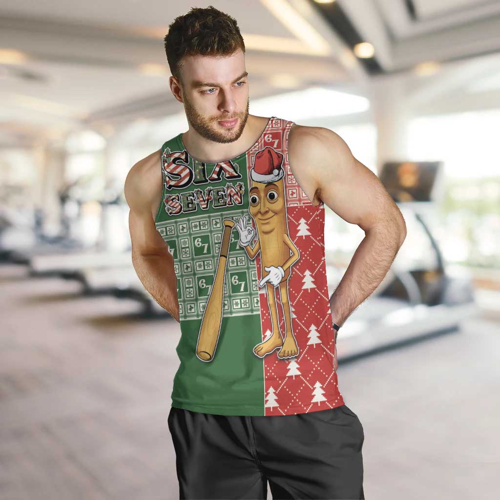 Six Seven Christmas Men Tank Top Funny Tung Tung Tung Sahur - Wonder Print Shop