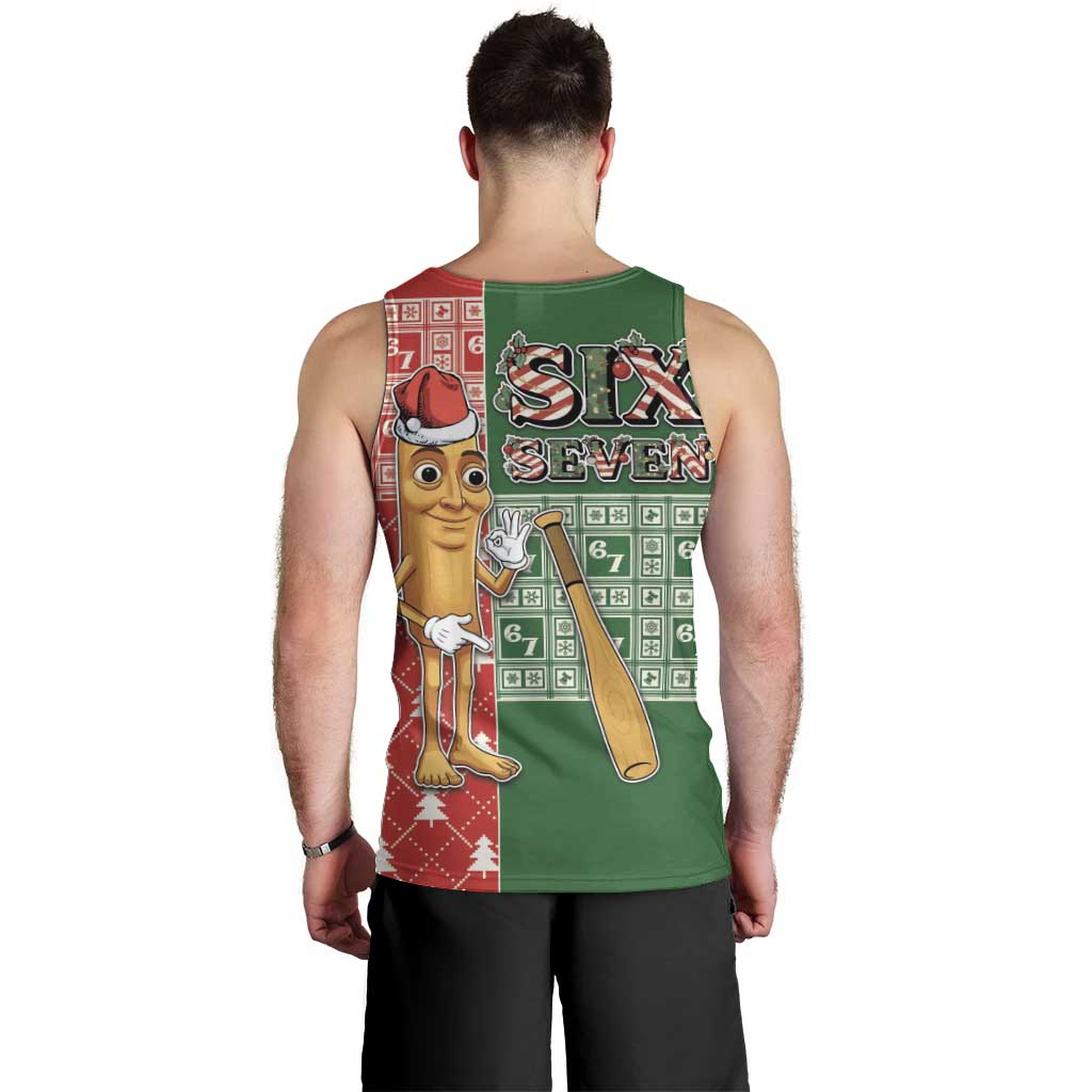Six Seven Christmas Men Tank Top Funny Tung Tung Tung Sahur - Wonder Print Shop