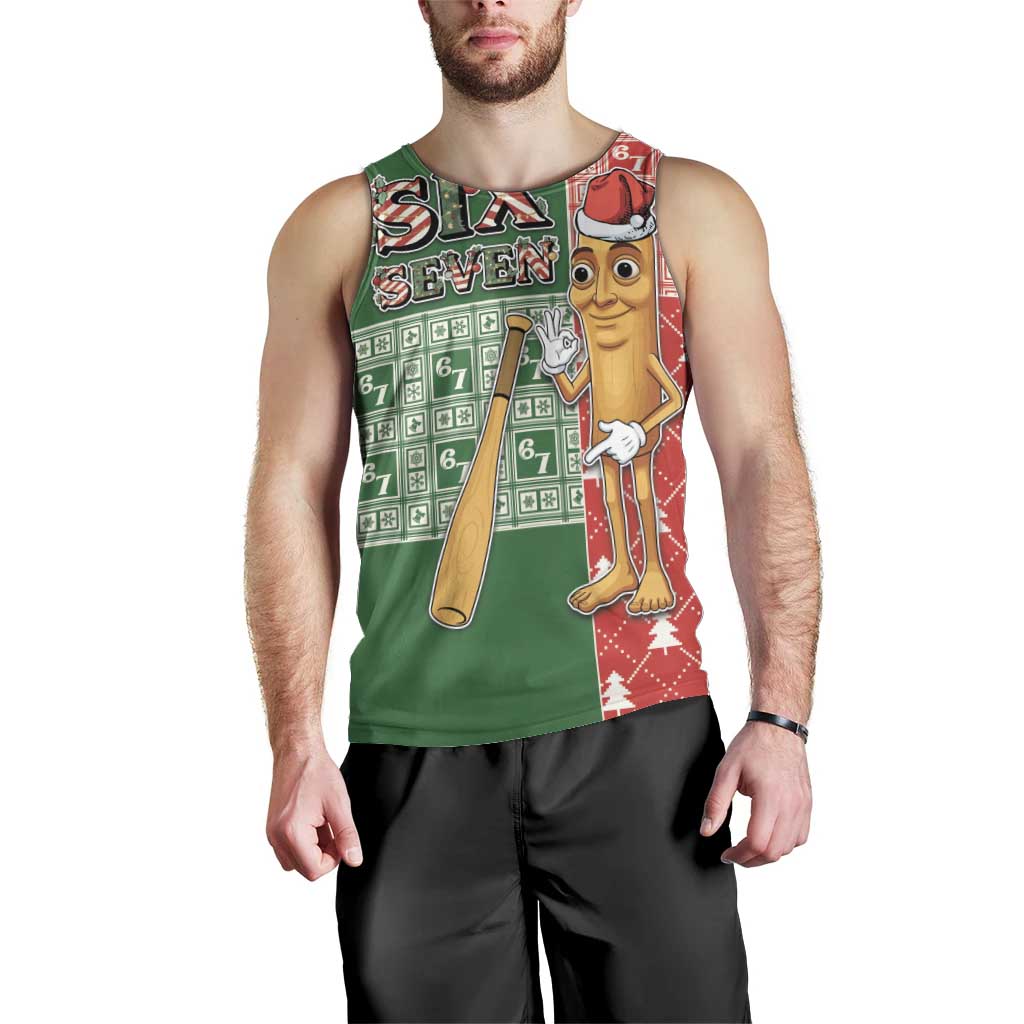 Six Seven Christmas Men Tank Top Funny Tung Tung Tung Sahur - Wonder Print Shop
