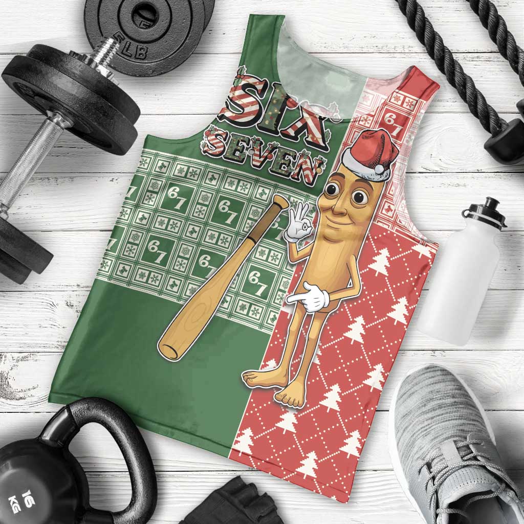 Six Seven Christmas Men Tank Top Funny Tung Tung Tung Sahur - Wonder Print Shop