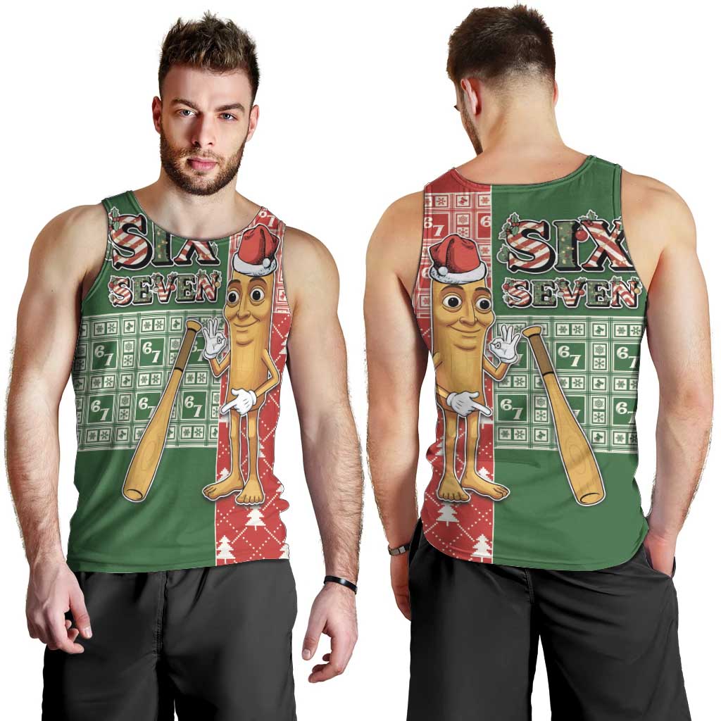 Six Seven Christmas Men Tank Top Funny Tung Tung Tung Sahur - Wonder Print Shop
