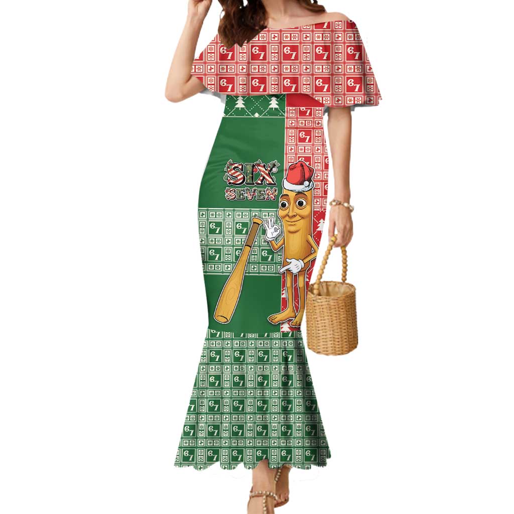Six Seven Christmas Mermaid Dress Funny Tung Tung Tung Sahur - Wonder Print Shop