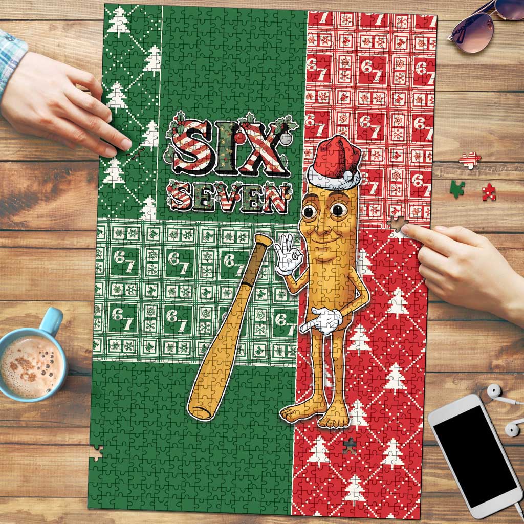Six Seven Christmas Puzzle Funny Tung Tung Tung Sahur - Wonder Print Shop