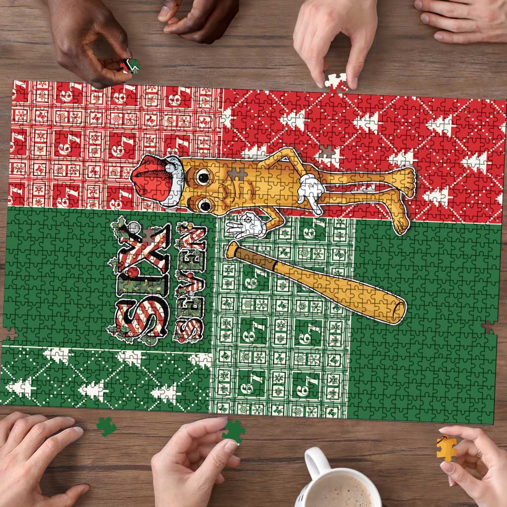 Six Seven Christmas Puzzle Funny Tung Tung Tung Sahur - Wonder Print Shop
