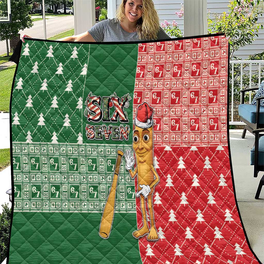 Six Seven Christmas Quilt Funny Tung Tung Tung Sahur - Wonder Print Shop