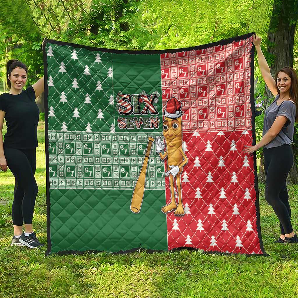 Six Seven Christmas Quilt Funny Tung Tung Tung Sahur - Wonder Print Shop