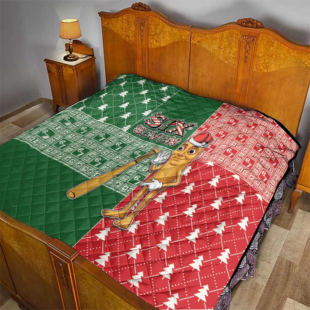 Six Seven Christmas Quilt Funny Tung Tung Tung Sahur - Wonder Print Shop