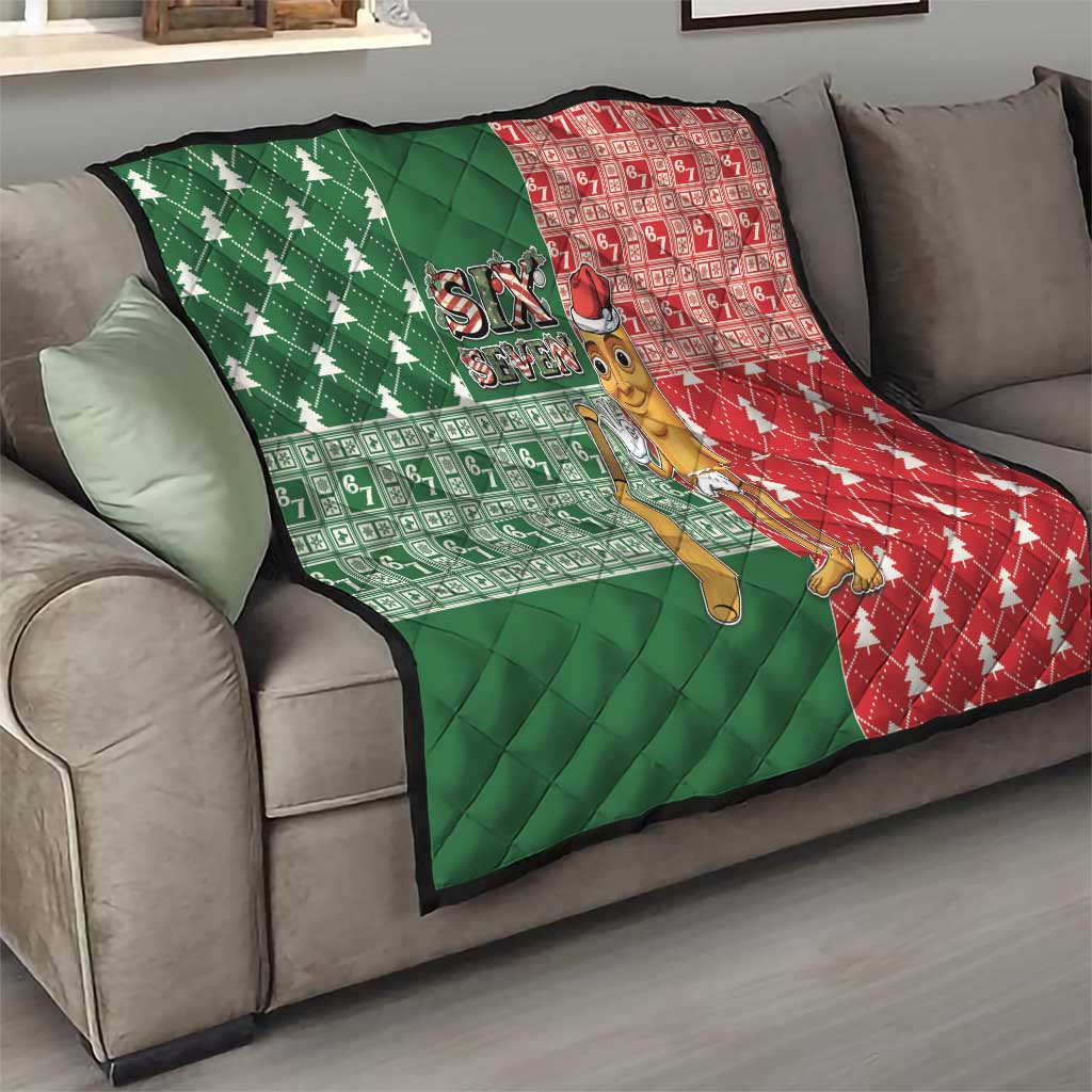 Six Seven Christmas Quilt Funny Tung Tung Tung Sahur - Wonder Print Shop