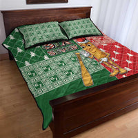 Six Seven Christmas Quilt Bed Set Funny Tung Tung Tung Sahur - Wonder Print Shop