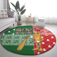 Six Seven Christmas Round Carpet Funny Tung Tung Tung Sahur - Wonder Print Shop