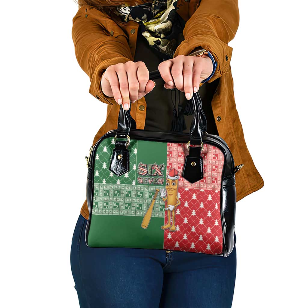 Six Seven Christmas Shoulder Handbag Funny Tung Tung Tung Sahur - Wonder Print Shop