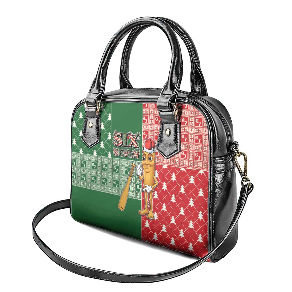 Six Seven Christmas Shoulder Handbag Funny Tung Tung Tung Sahur - Wonder Print Shop