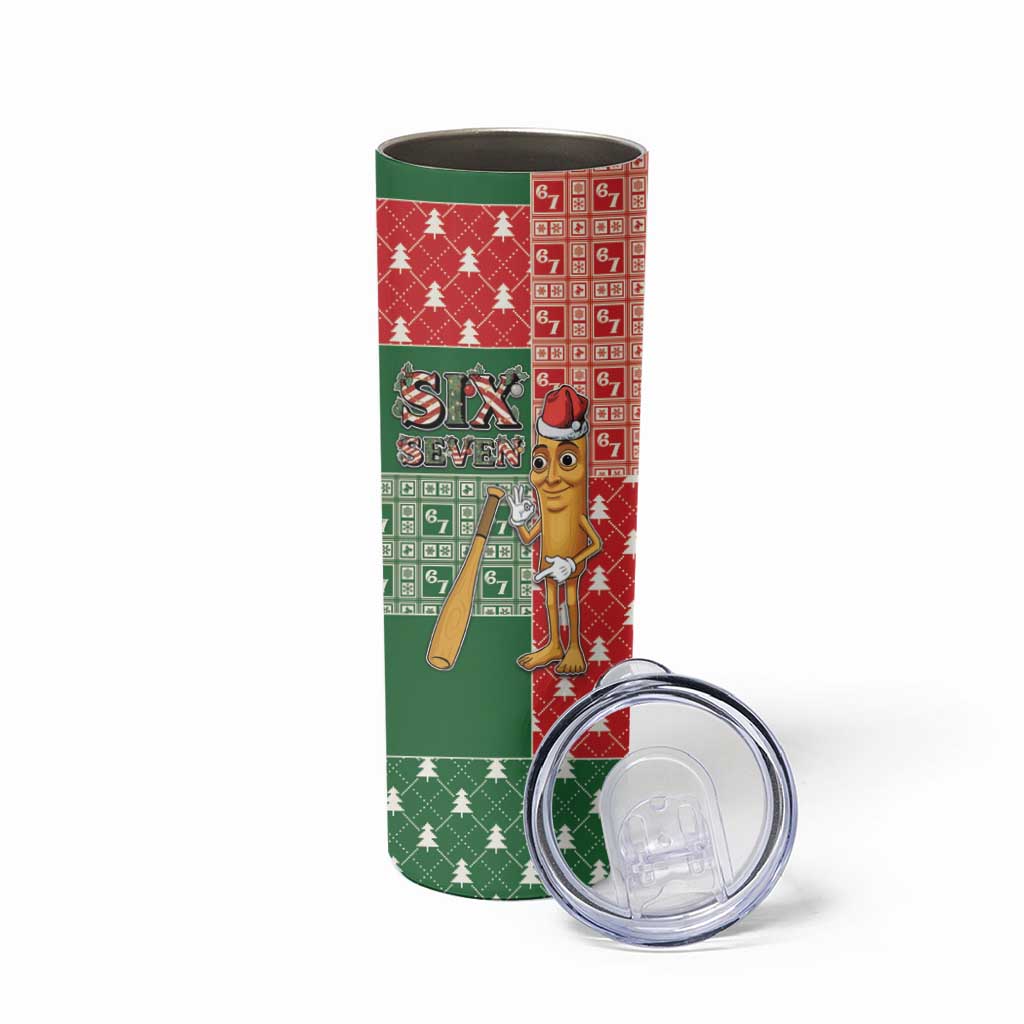 Six Seven Christmas Skinny Tumbler Funny Tung Tung Tung Sahur - Wonder Print Shop