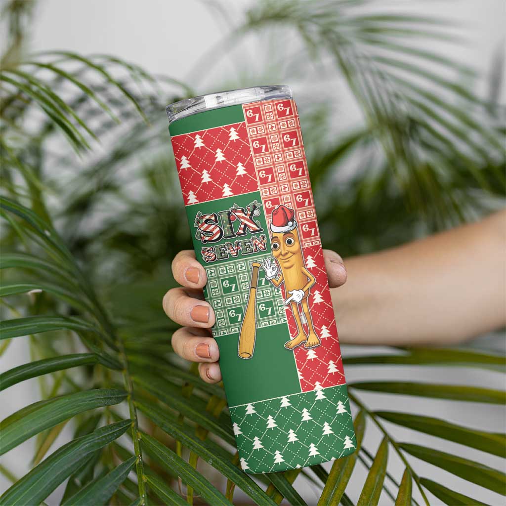 Six Seven Christmas Skinny Tumbler Funny Tung Tung Tung Sahur - Wonder Print Shop