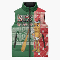 Six Seven Christmas Sleeveless Puffer Jacket Funny Tung Tung Tung Sahur - Wonder Print Shop