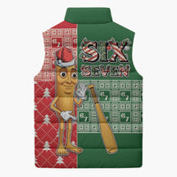 Six Seven Christmas Sleeveless Puffer Jacket Funny Tung Tung Tung Sahur - Wonder Print Shop