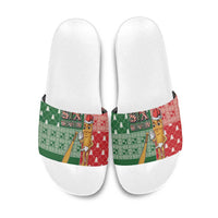 Six Seven Christmas Slide Sandals Funny Tung Tung Tung Sahur - Wonder Print Shop