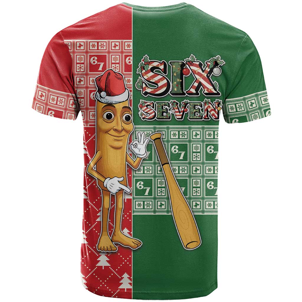 Six Seven Christmas T Shirt Funny Tung Tung Tung Sahur - Wonder Print Shop